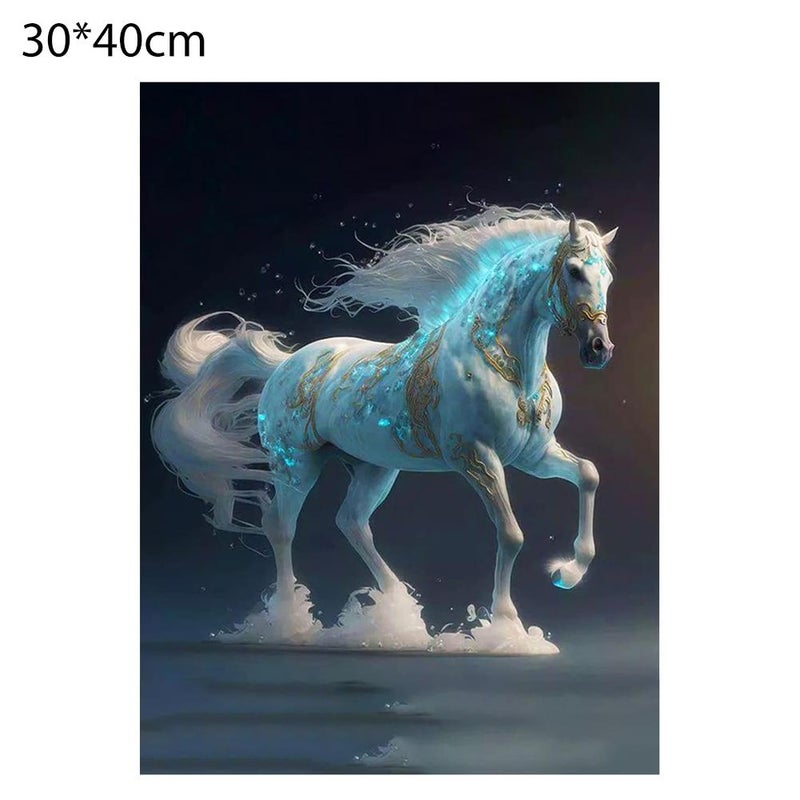 سلسلة لوحات الخيول الماسية 5D الجديدة: رسم الماس DIY، تطريز الماس الكامل، رسم ملصقات الماس، كمية كبيرة، سعر منخفض. - Image 1